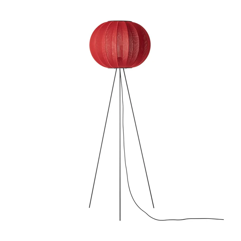 Knit-Wit 45 Round High Stehleuchte Maple red by Made By Hand – product photo