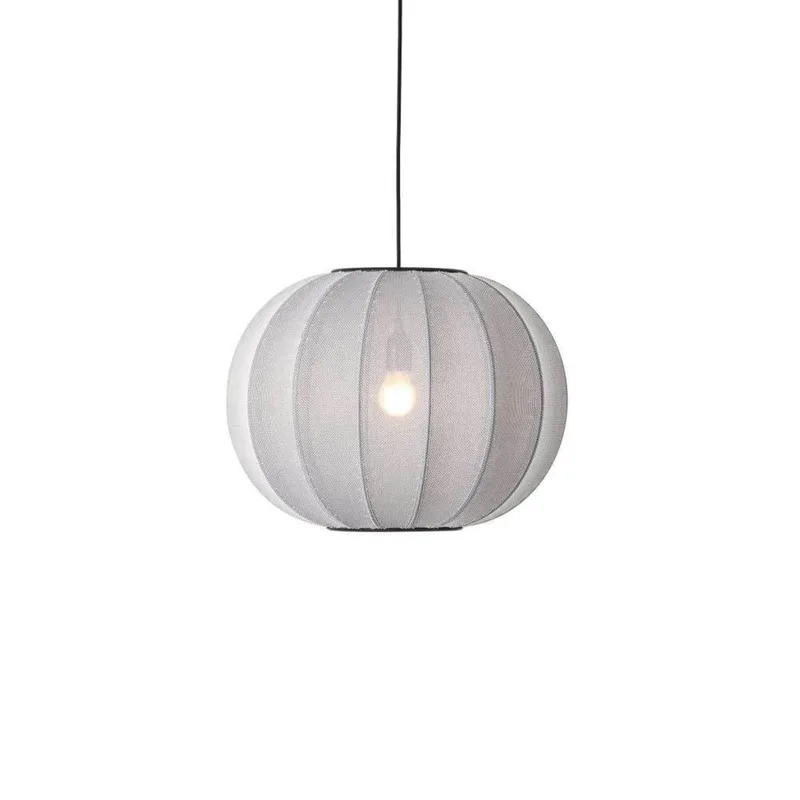 Knit-Wit 45 Round LED Hanglamp Silver by Made By Hand – product photo