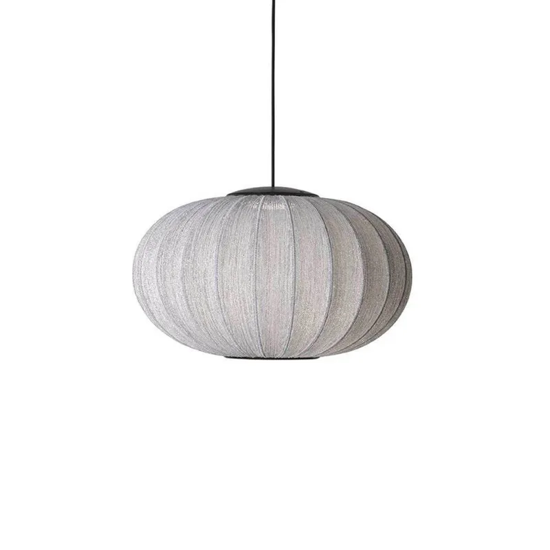 Knit-Wit 57 LED hanglamp, Ø 57 cm, zilver de Made By Hand – photo du produit