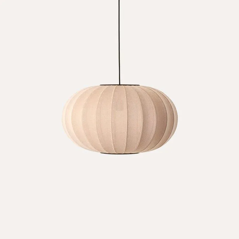 Knit-Wit 57 Oval Hanglamp Zand Stone by Made By Hand – product photo