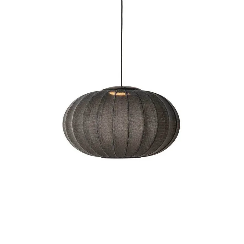 Knit-Wit 57 Oval LED Hanglamp Black von Made By Hand – Produktfoto