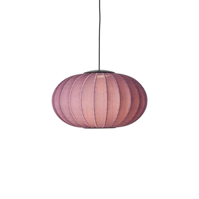 Knit-Wit 57 Oval LED Hanglamp Burgundy by Made By Hand – product photo