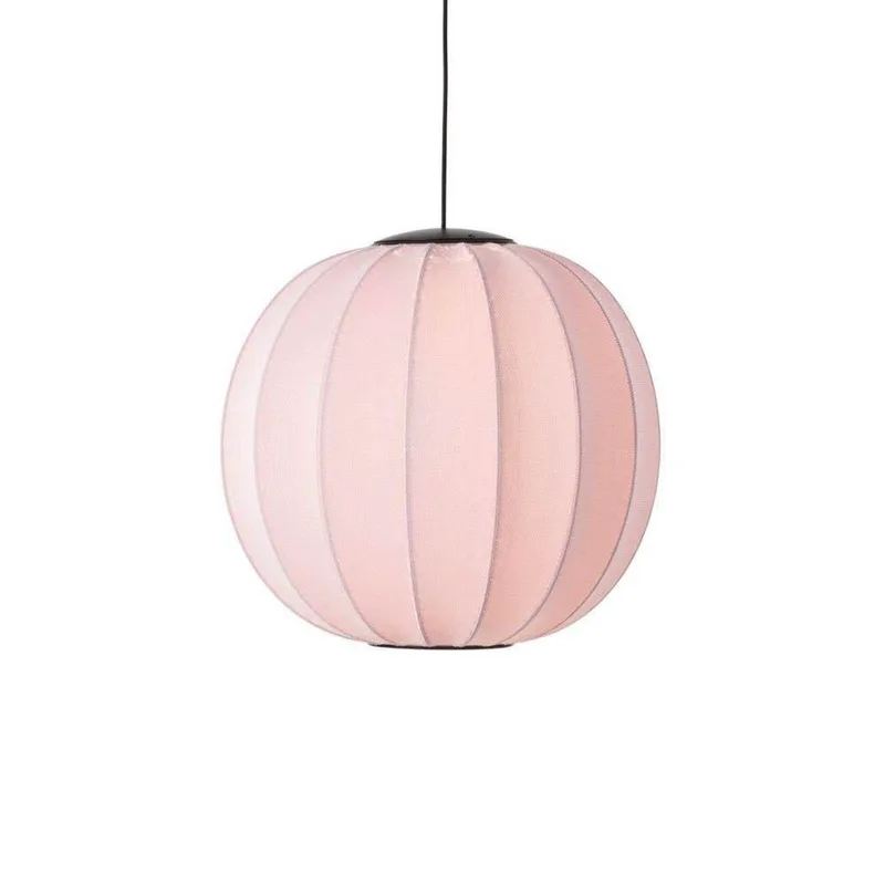 Knit-Wit 60 ronde LED hanglamp, roze, Ø60cm de Made By Hand – photo du produit