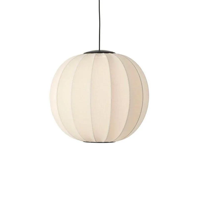 Knit-Wit 60 ronde LED hanglamp, wit, Ø60cm fra Made By Hand – produktbillede