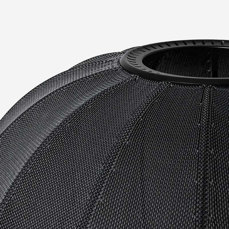 Knit-Wit 60 Round Hanglamp Black by Made By Hand – product photo