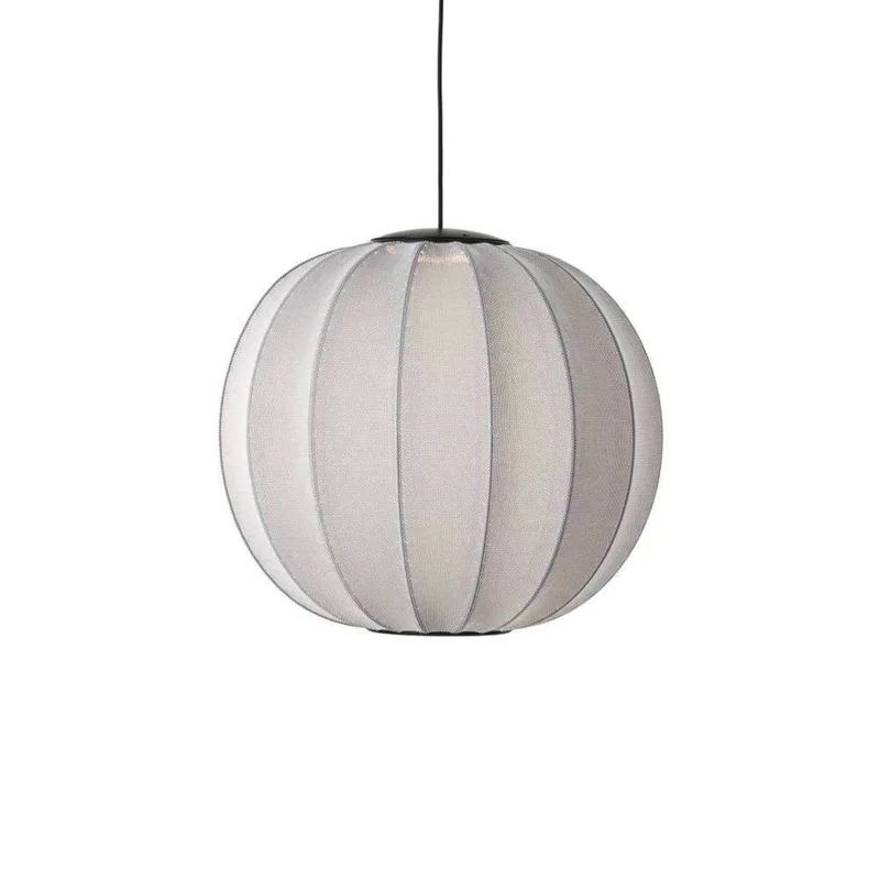 Knit-Wit 60 Round LED Hanglamp Silver fra Made By Hand – produktbillede