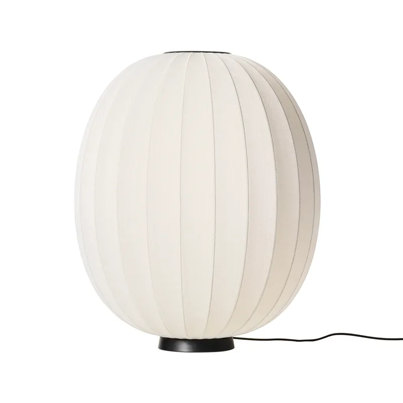 Knit-Wit 65 High Oval Level Stehleuchte Pearl white van Made By Hand – productfoto