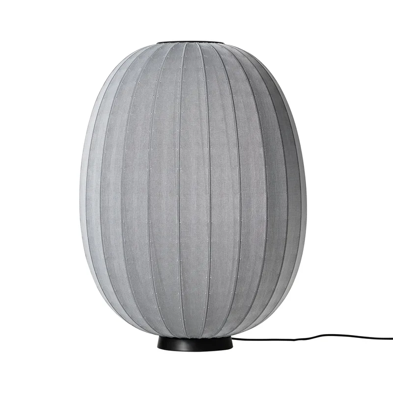 Knit-Wit 65 High Oval Level Stehleuchte Silver van Made By Hand – productfoto