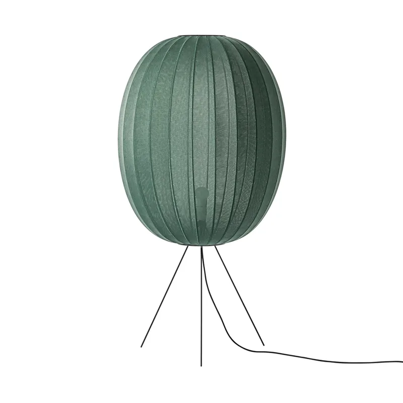 Knit-Wit 65 High Oval Medium Stehleuchte Tweed green de Made By Hand – photo du produit