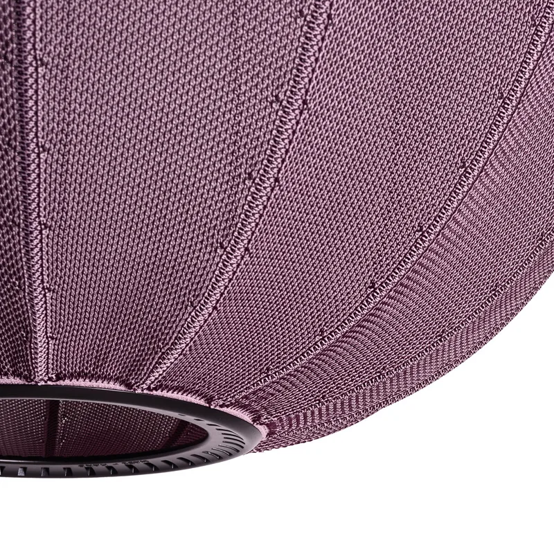 Knit-Wit 75 ronde hanglamp bordeauxrood - met de hand gemaakt Made By Hand - Aluminium de Made By Hand – photo du produit