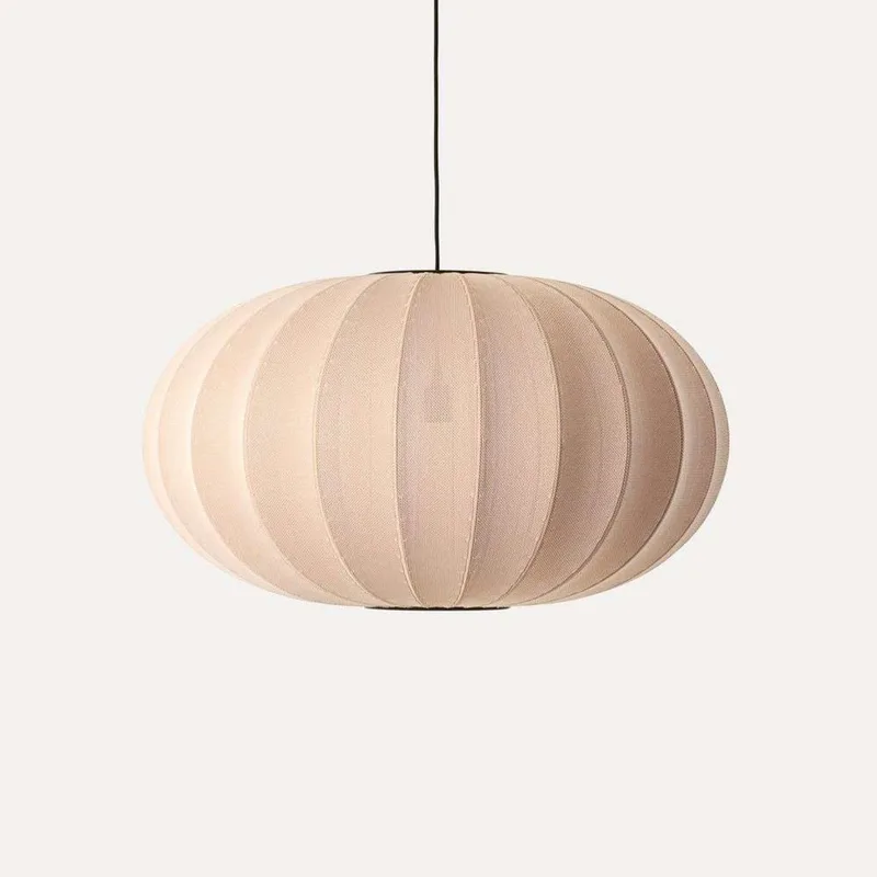 Knit-Wit 76 Oval Hanglamp Zand Stone de Made By Hand – photo du produit
