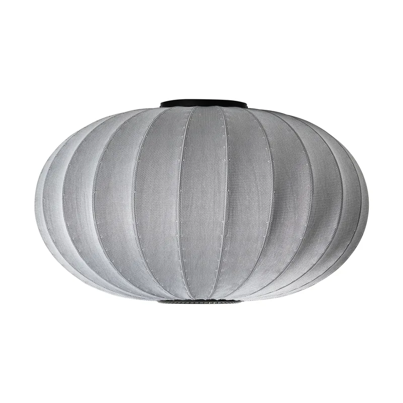 Knit-Wit 76 Oval Wand- und Deckenleuchte Silver von Made By Hand – Produktfoto