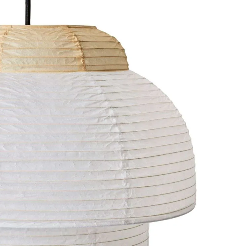 Papier Double Hanglamp Ø40 Soft Yellow de Made By Hand – photo du produit