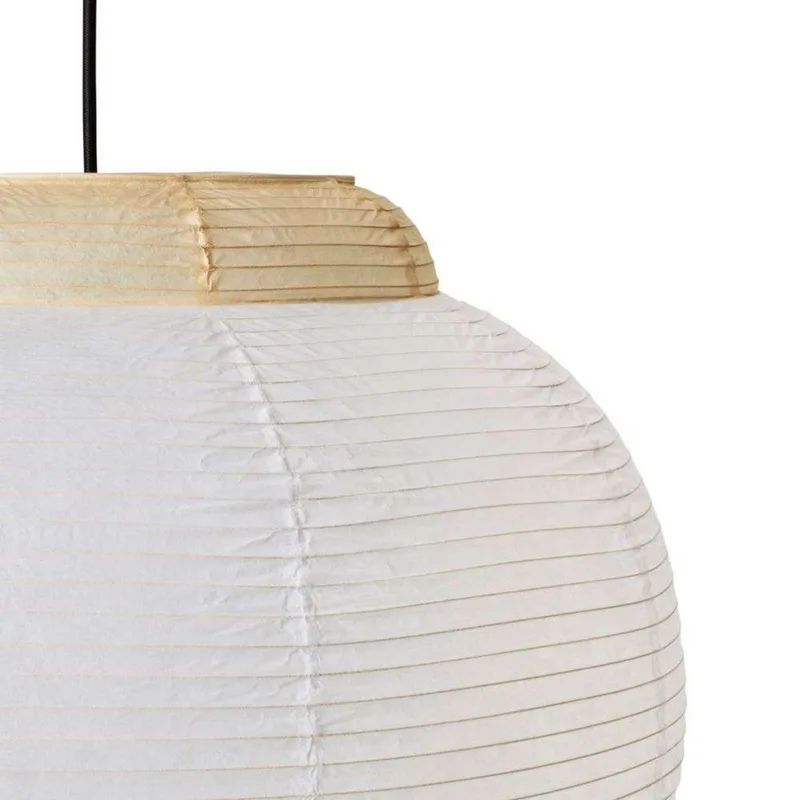 Papier Single Hanglamp Ø40 Soft Yellow van Made By Hand – productfoto