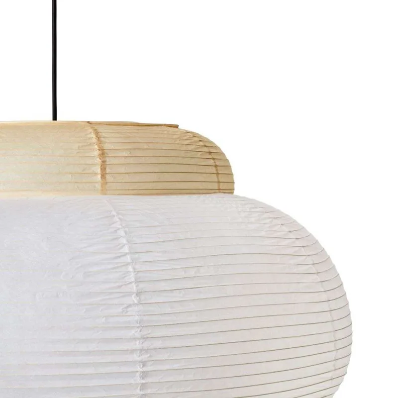 Papier Single Hanglamp Ø80 Soft Yellow van Made By Hand – productfoto