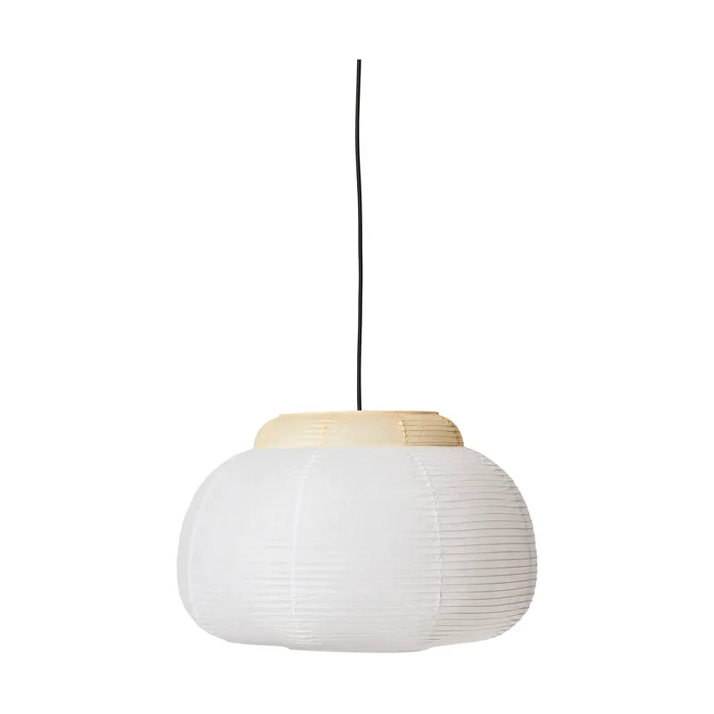 Papier Single Pendelleuchte Ø52 cm Soft yellow by Made By Hand – product photo