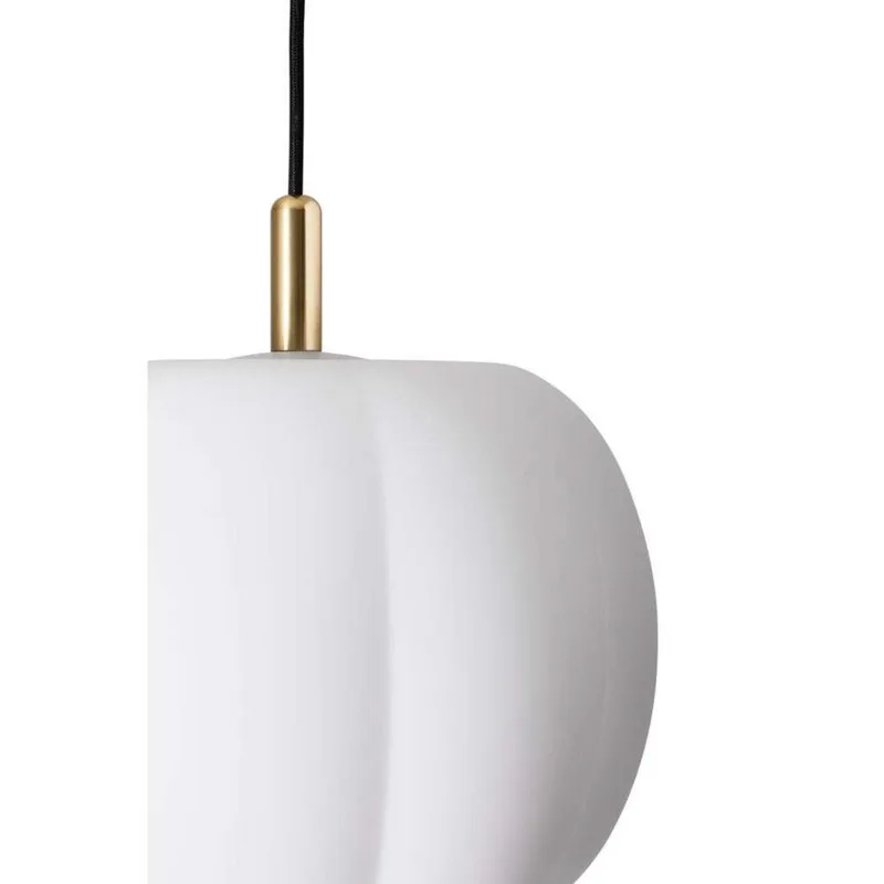Pepo Hanglamp Medium Ø30 Opal/Brass de Made By Hand – photo du produit