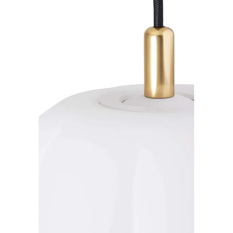 Pepo Hanglamp Small Ø20 Opal/Brass van Made By Hand – productfoto