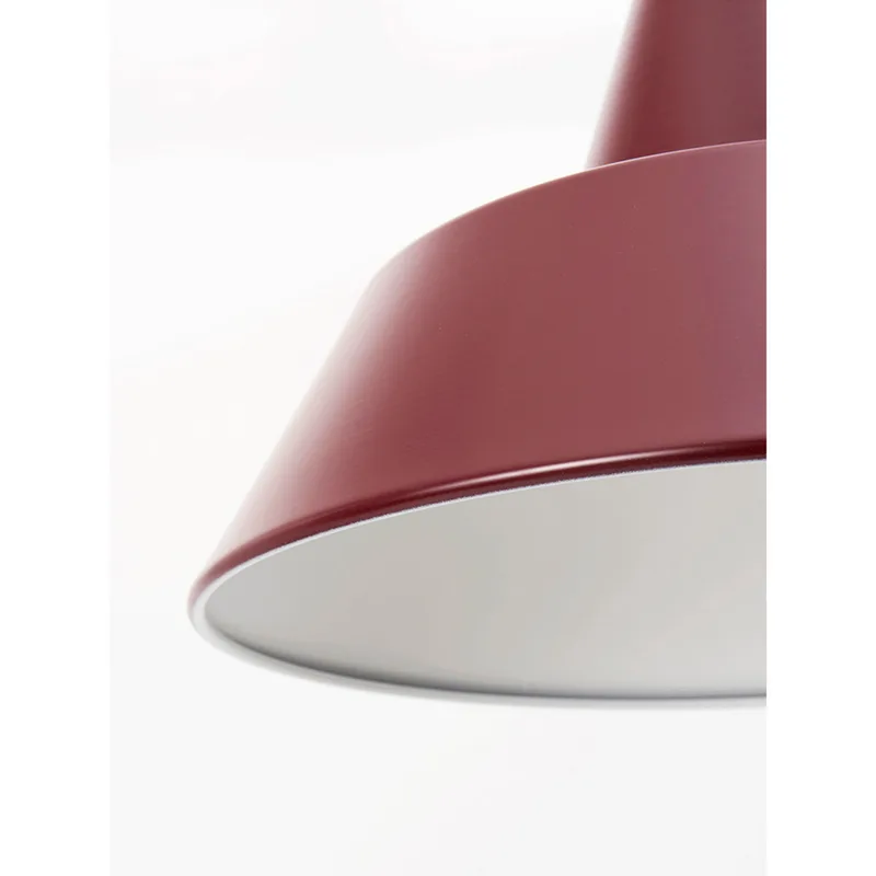 Workshop W1 hanglamp, rood, aluminium, E14 by Made By Hand – product photo
