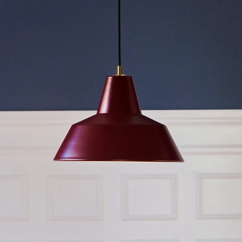 Workshop W2 hanglamp, rood, aluminium, E27 – Handgemaakt Made By Hand - Eetkamer - Designer - 1 lamp de Made By Hand – photo du produit