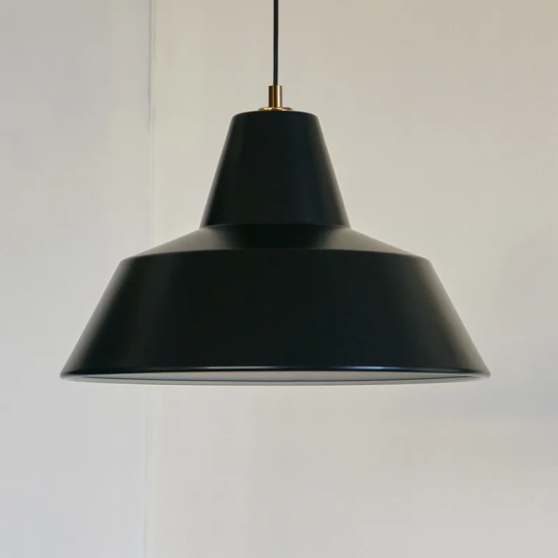 Workshop W3 hanglamp matzwart, aluminium, E27 by Made By Hand – product photo