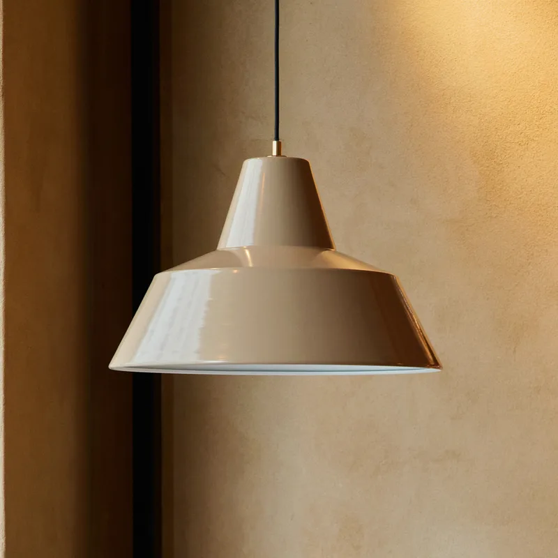 Workshop W4 hanglamp, crème, aluminium, E27 de Made By Hand – photo du produit