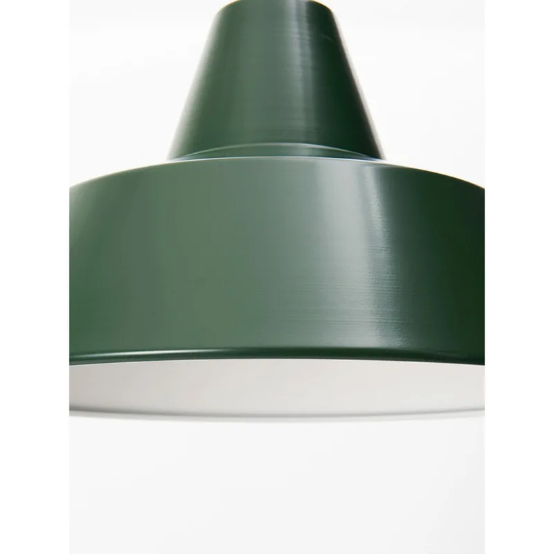 Workshop W4 hanglamp, groen, aluminium, E27 by Made By Hand – product photo