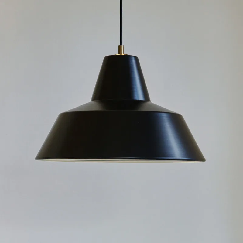 Workshop W4 hanglamp, matzwart, E27 by Made By Hand – product photo