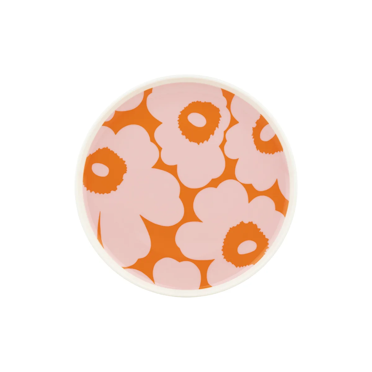 Dessertteller Unikko - Rosa - Sandstein - Designer Maija Isola från Marimekko – produktbild