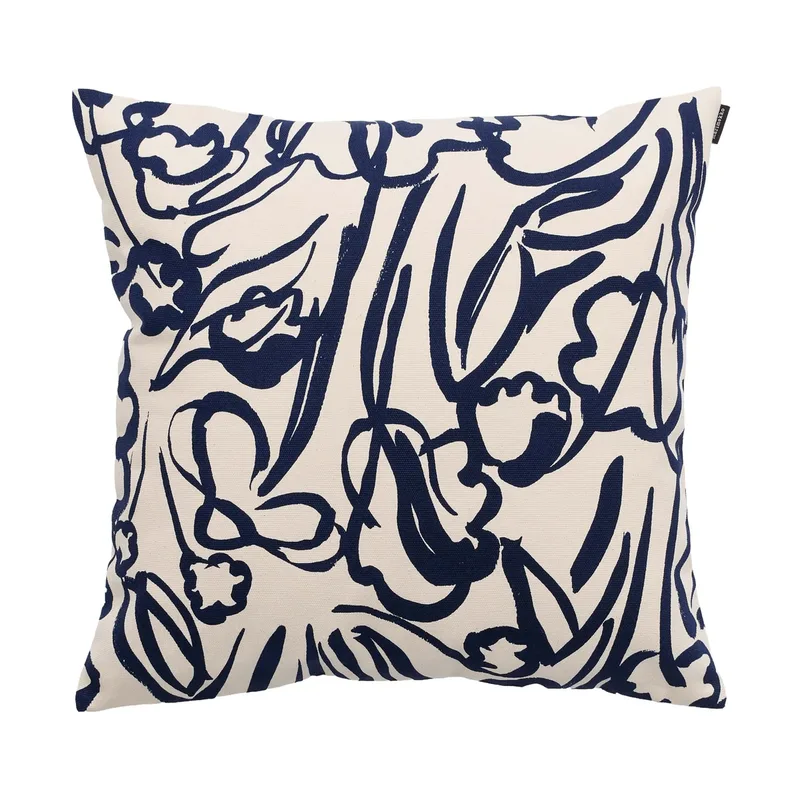 Ensikukat Kissenbezug Off white-Dunkelblau, 50x50 cm von Marimekko – Produktfoto