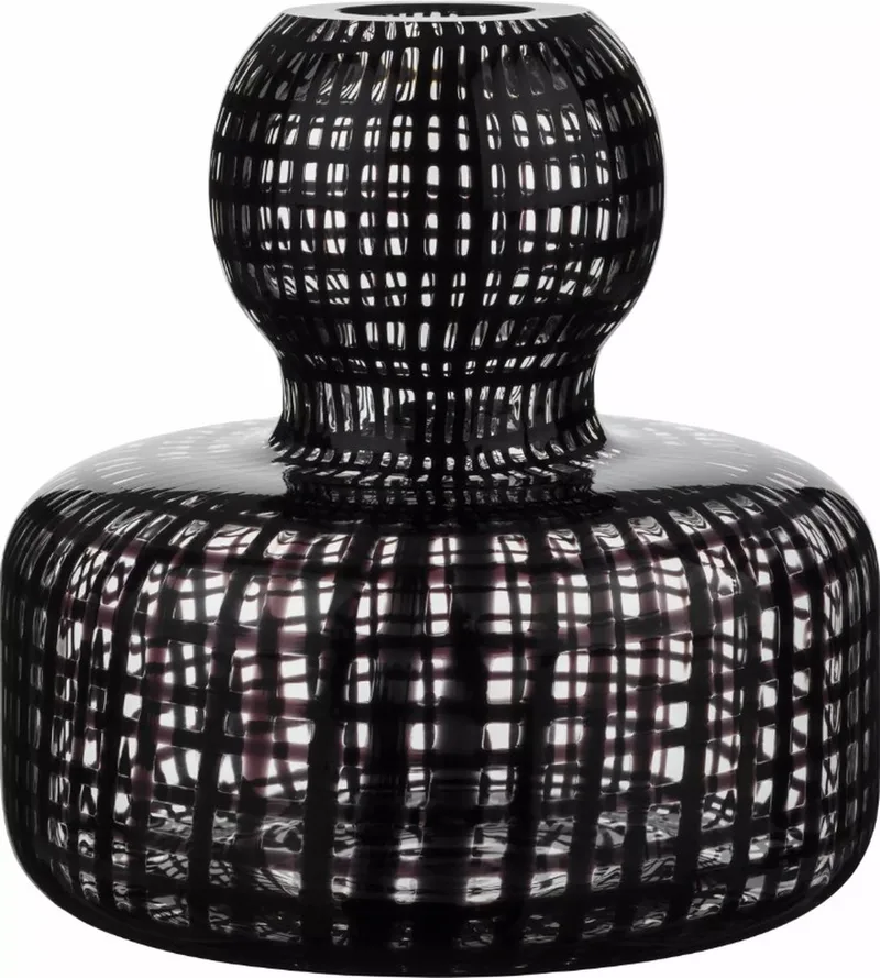 FILIGREE - Vaas - Helder/Zwart von Marimekko in Zwart en Transparant – Produktfoto