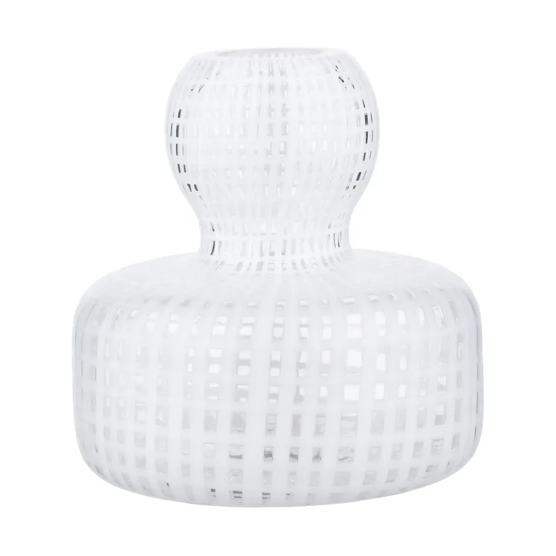 Flower Vase Ø10 cm Clear-white by Marimekko – product photo