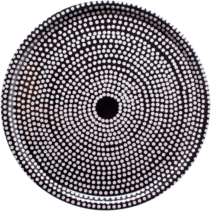Fokus Tablett rund Schwarz von Marimekko – Produktfoto