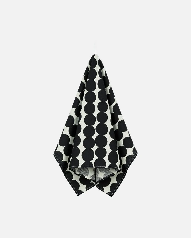 Geschirrtuch RÄSYMATTO Teigtuch, (1-tlg), Leinen, 43x70 cm de Marimekko en Beige, schwarz – photo du produit