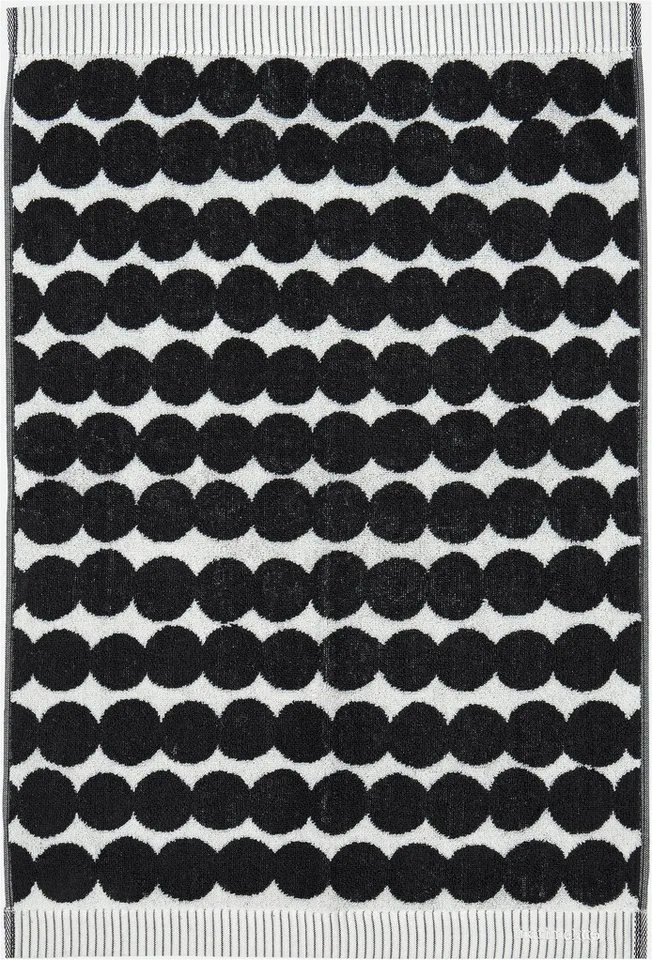 Handtuch RÄSYMATTO, Frottee (1-St), 100% Baumwolle, weich, 50 x 70 cm de Marimekko en Schwarz, weiß – photo du produit