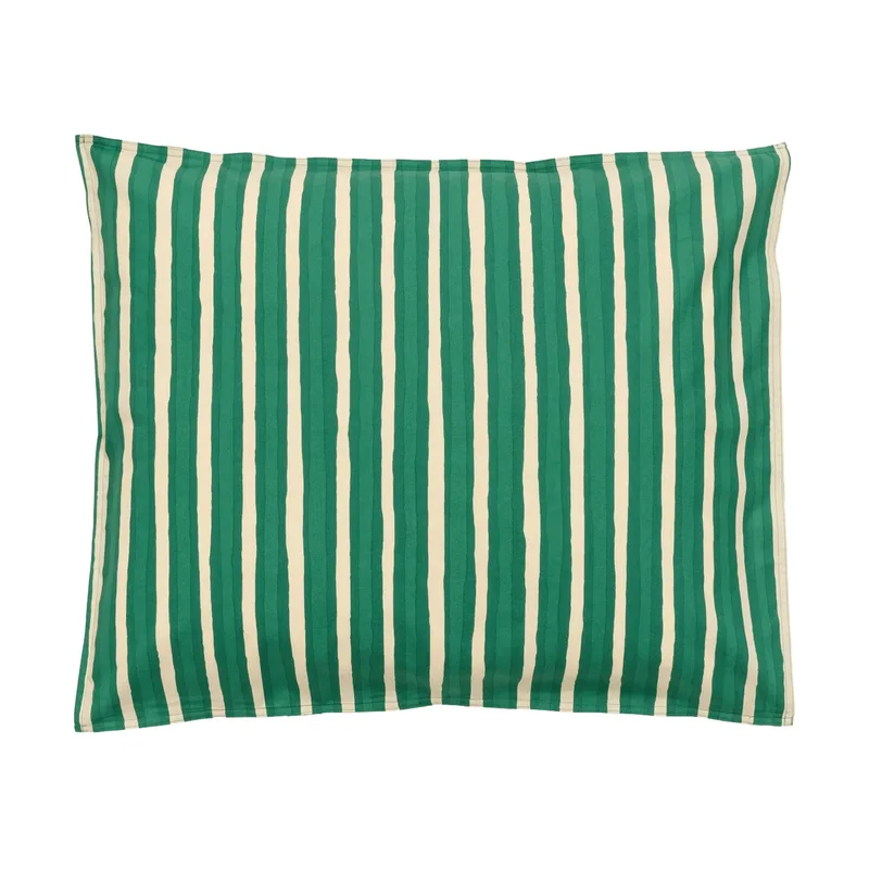 Iso Piccolo Kissenbezug Off white-emerald von Marimekko – Produktfoto