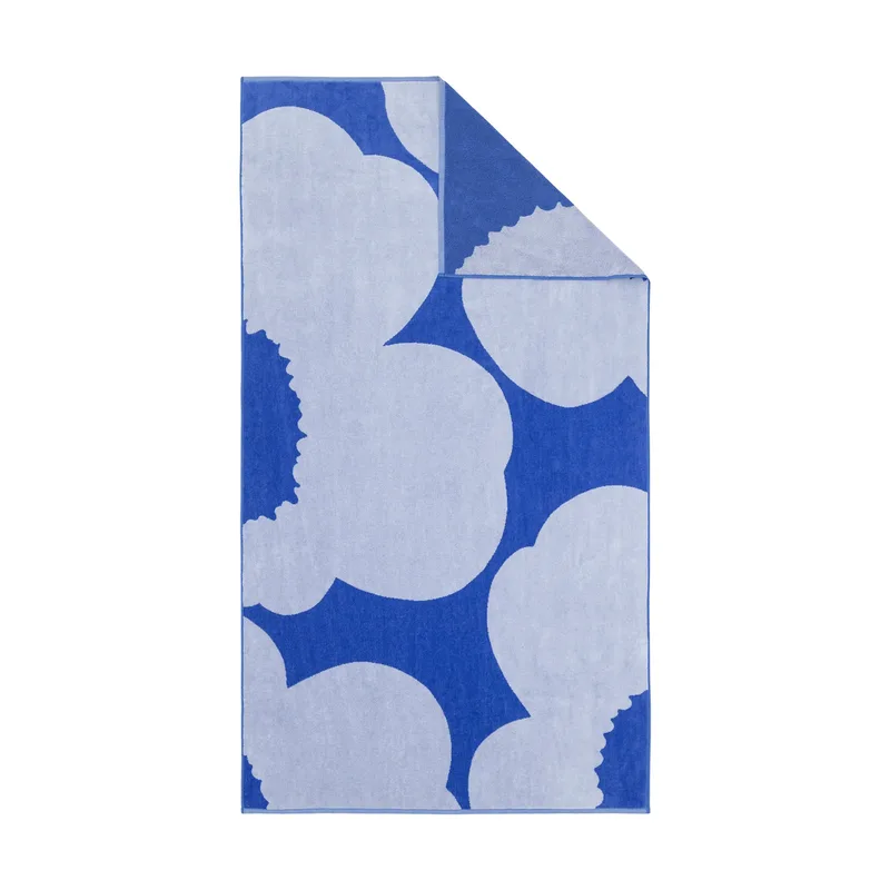 Iso Unikko Badehandtuch Blue-blue lilac, 100x180 cm by Marimekko – product photo