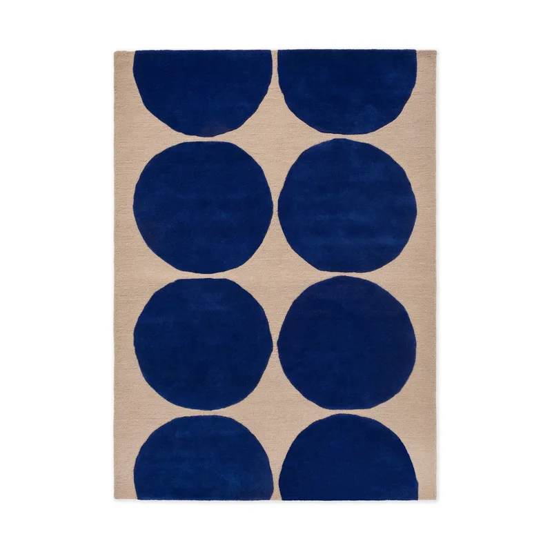 Isot Kivet Wollteppich Blue, 140x200 cm från Marimekko – produktbild