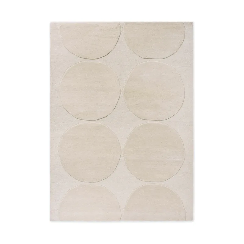 Isot Kivet Wollteppich Natural White, 140x200 cm van Marimekko – productfoto