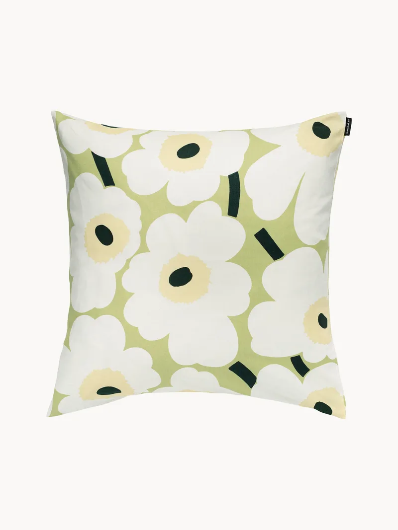 Katoenen kussenhoes met bloemenprint Pieni Unikko by Marimekko – product photo