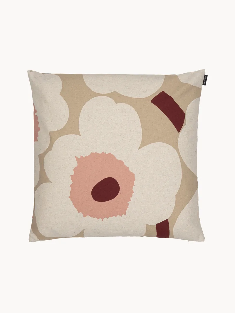 Katoenen kussenhoes Unikko met bloemenprint by Marimekko – product photo