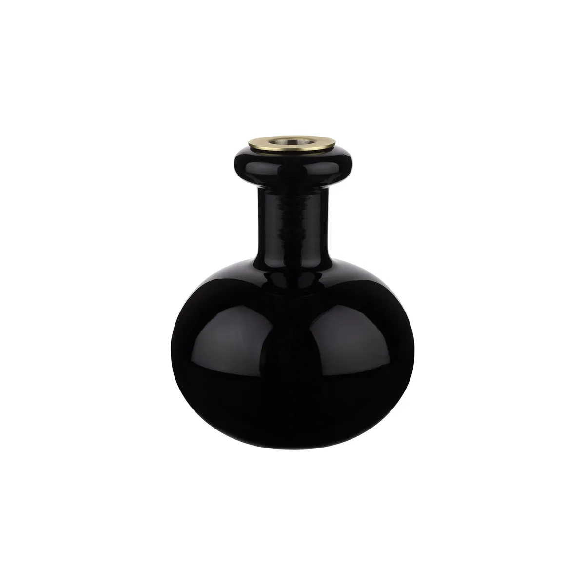 Kerzenleuchter Bougeoirs - Schwarz - mundgeblasenes Glas - Designer Carina Seth-Andersson de Marimekko – photo du produit