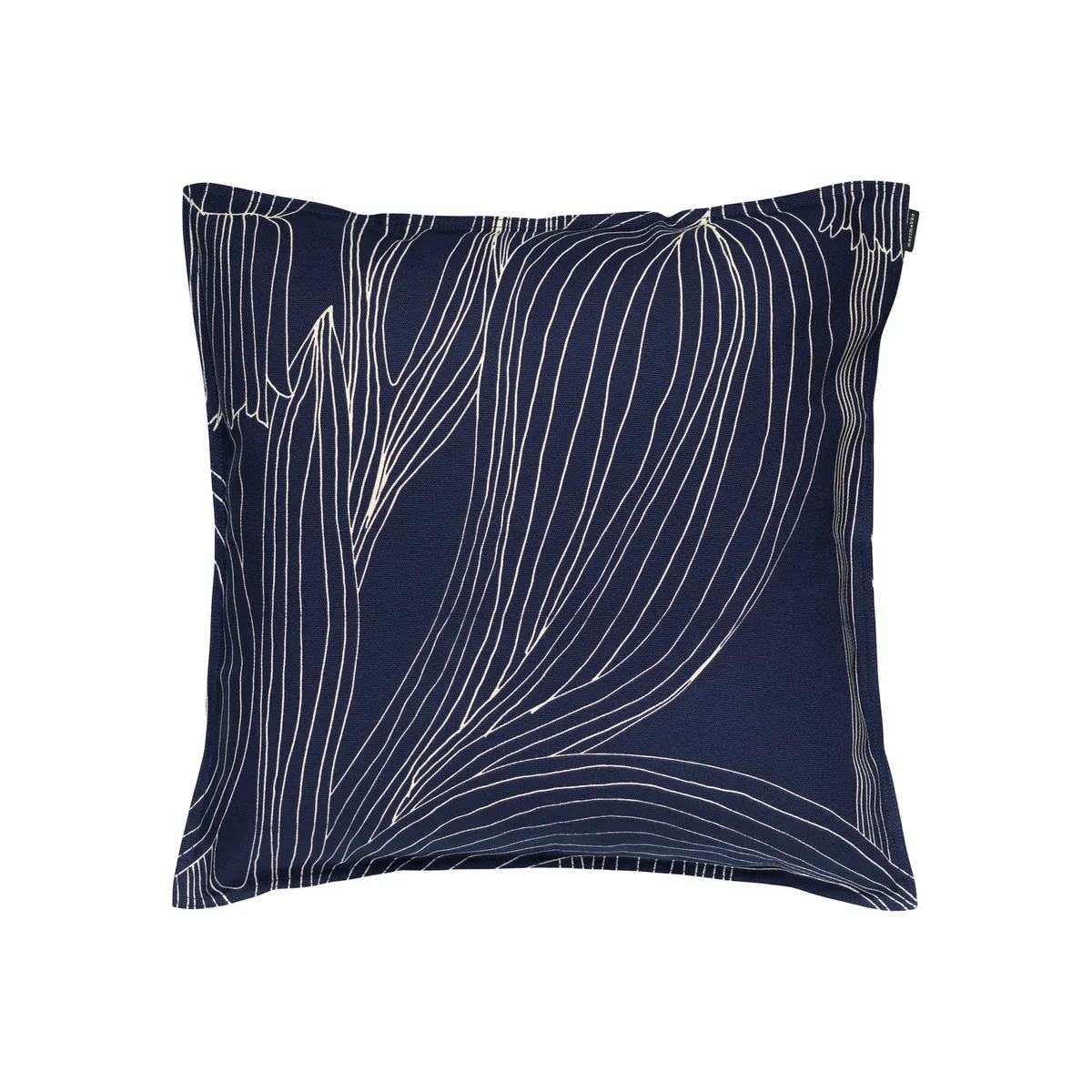 Kissenüberzug Kukat Puhkeavat - Blau - Organische Baumwolle - Designer Maija Louekari von Marimekko – Produktfoto