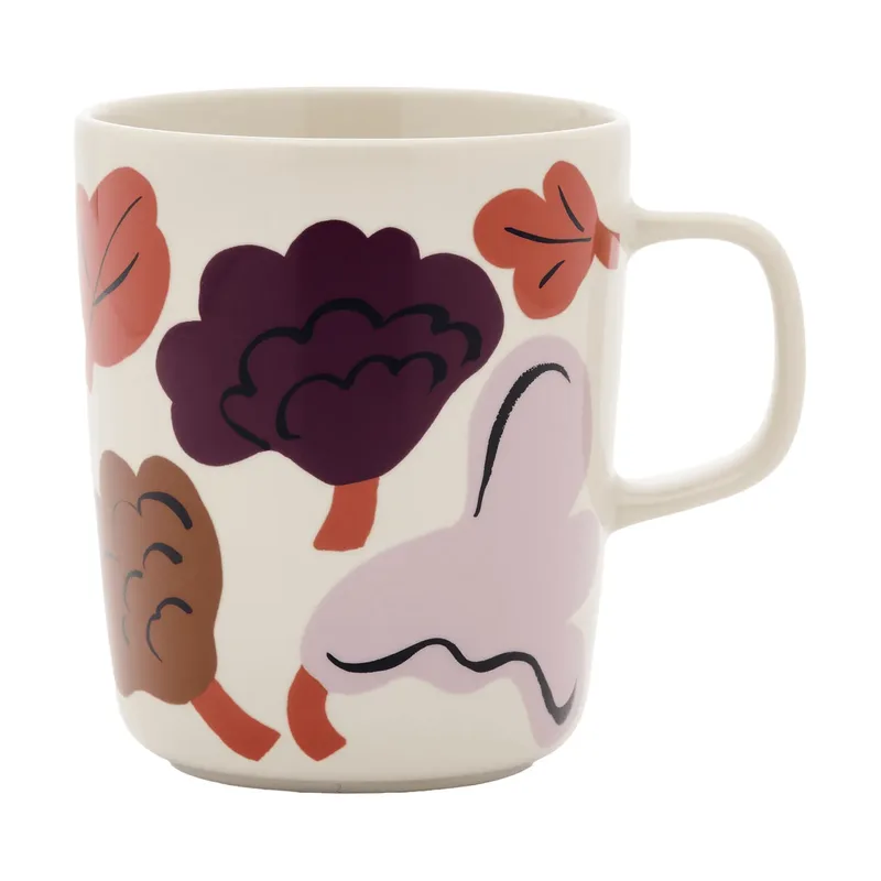 Kukasta Kukkaan Becher Steingut-Plum-Bronze-Terrakotta 25 cl by Marimekko – product photo