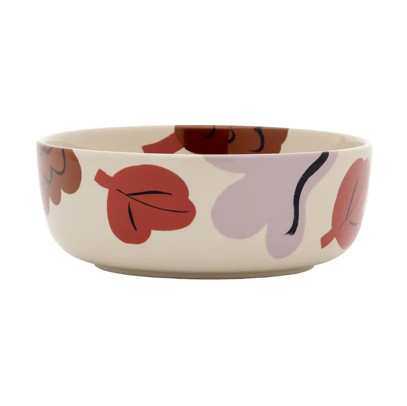 Kukasta Kukkaan Schale Stoneware-plum-bronze-terracotta, 40 cl de Marimekko – photo du produit
