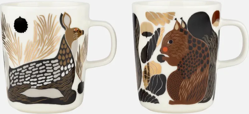 KURRE & PEURA - Koffiemok - Set van 2 by Marimekko in Meerkleurig – product photo