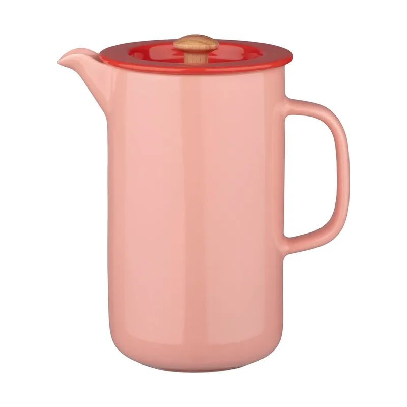 Oiva French Press Salmon red-tomato red fra Marimekko – produktbillede