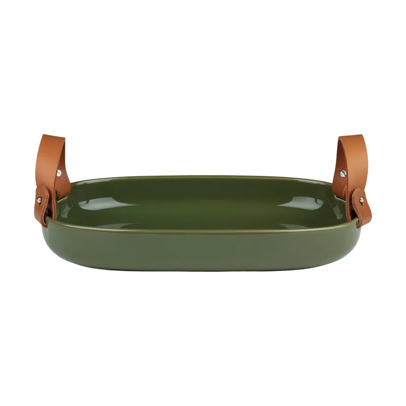 Oiva großes Servierplatte 23x32 cm Harvest green by Marimekko – product photo