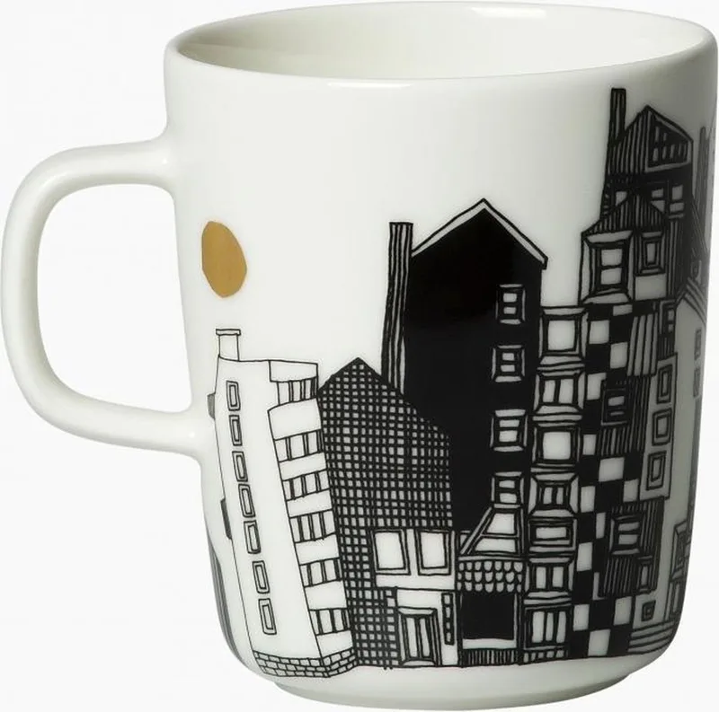 OIVA MOK 25 CL by Marimekko in Wit/zwart/goud – product photo