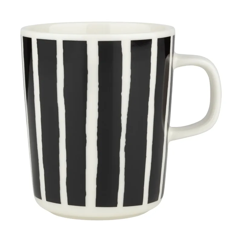 Oiva Piccolo Tasse 25 cl White-black by Marimekko – product photo